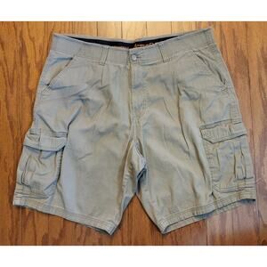 Architect Active Flex Cargo Shorts Men Size 38 Khaki Tan Casual